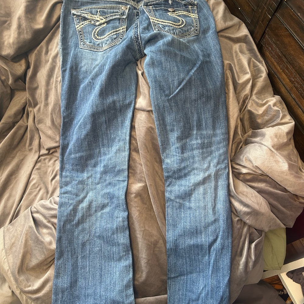 Silver Women Jeans